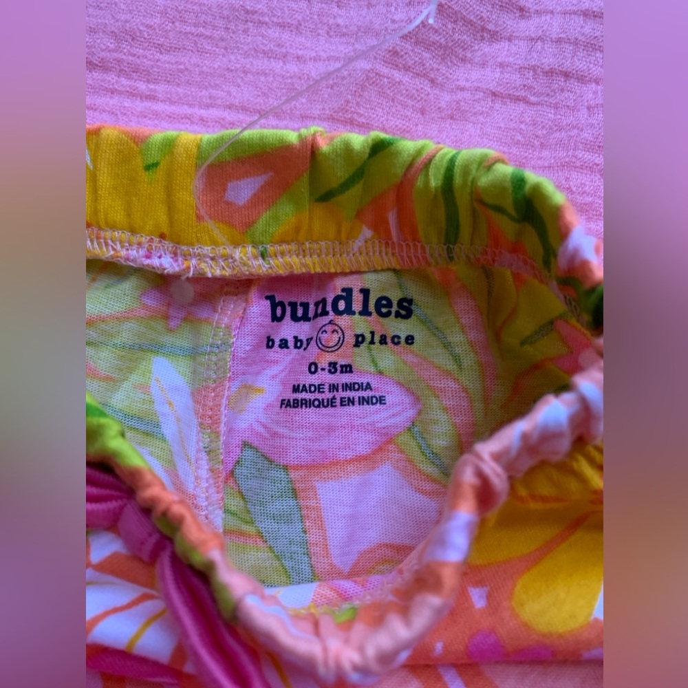 Pack of 3 Baby Shorts - The Children's Place size 0-3 months girls NWT - Picture 8 of 12